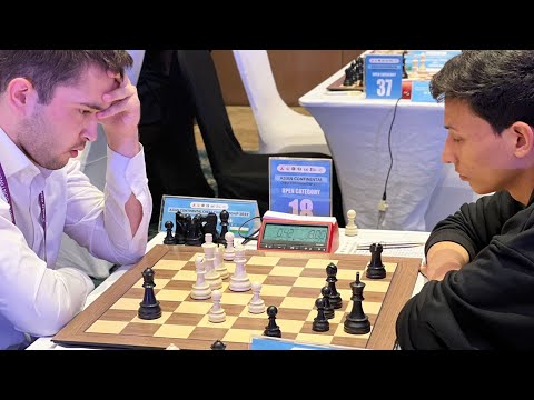 Olympiad Gold Medalist Nodirbek Yakubboev stunned by IM Saparmyrat Atabayev | Asian Continental