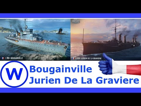 Bougainville and Jurien De La Graviere | World of Warships - Французские крейсеры