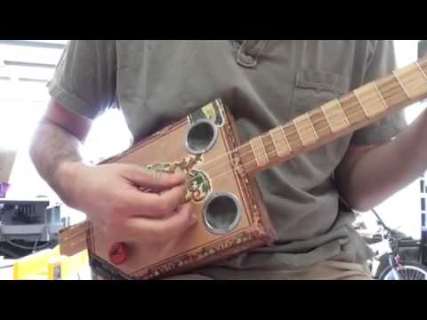 "Blood & Honey" Cigar Box Guitar