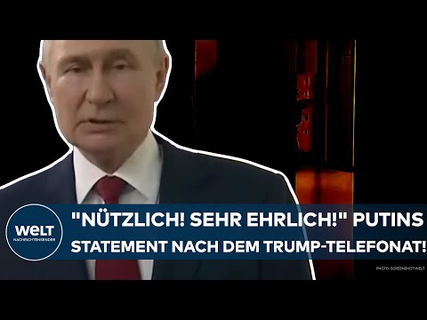 Video Thumbnail: WLADIMIR PUTIN: "Nützlich! Sehr ehrlich!" Das Statement vom Russen-Präsidenten nach Trump-Telefonat