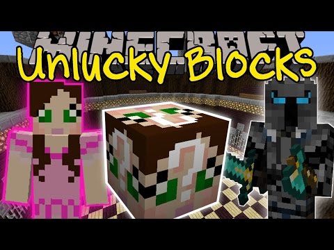 Minecraft: GAMINGWITHJEN UNLUCKY BLOCK CHALLENGE GAMES - Lucky Block Mod - Modded Mini-Game