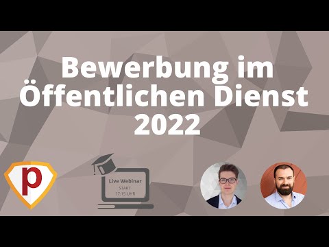 Bewerbung im Öffentlichen Dienst | Live Webinar
