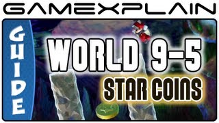 New Super Mario Bros. U - Superstar Road-5 Spining Platforms of Doom Star Coins Guide & Walkthrough