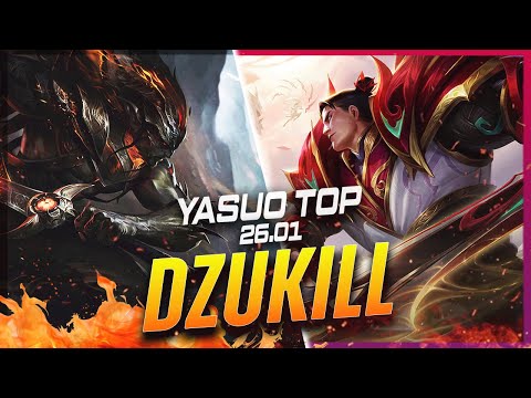 Dzukill - Yasuo vs Garen TOP Patch 26.1 - Yasuo Gameplay
