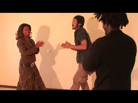 The scene from Dereb Desalegn's music video making.