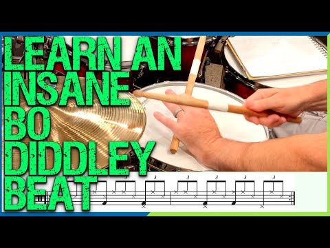 Quick Drum Lesson: Learn An Insane Bo Diddley Beat