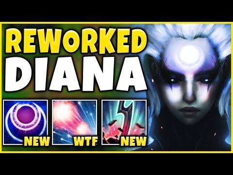 *NEW COMBO* HOW OP ARE THESE DIANA UPDATES?!? (1V5 RAMPAGE) - League of Legends