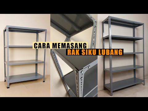 Cara pasang rak besi siku lubang
