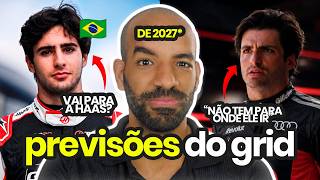PREVISÕES do GRID DA FORMULA 1 de 2027 (sim, prevendo o grid do ANO QUE VEM)