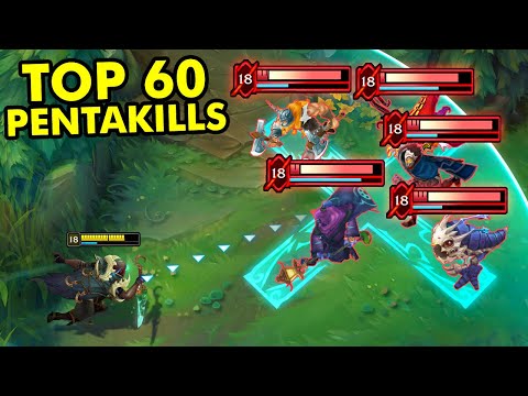 TOP 60 BEST LEAGUE OF LEGENDS PENTAKILLS OF 2024!