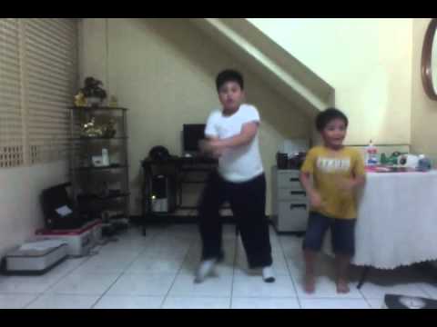 gangnam style with my baby cousin and my annoying sister