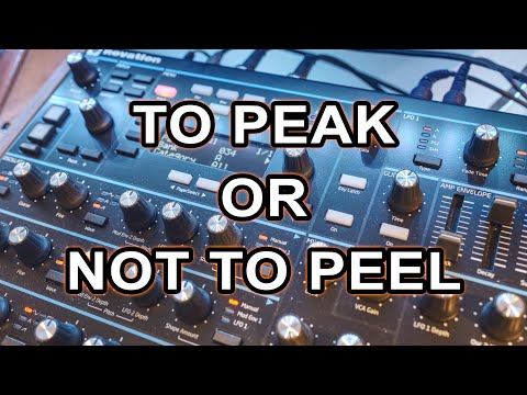 Novation Peak // Peel off protective display foil // TO PEAK OR NOT TO PEEL