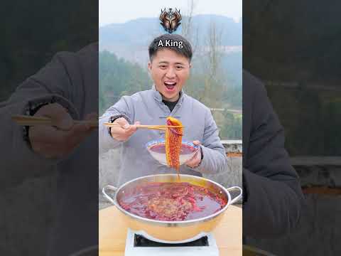 Different levels of eating hot pot🔥 #funny #food
