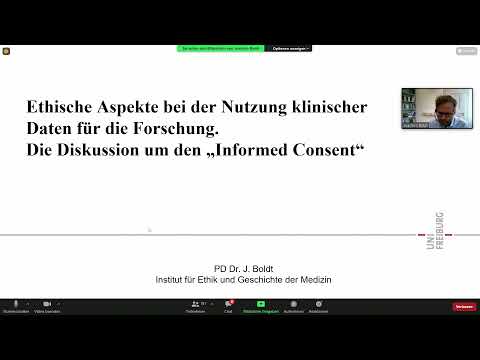 Symposium 2021: J. Boldt - Ethische Aspekte bei der Nutzung klinischer Daten für die Forschung