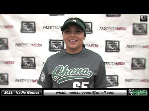 2022 Nadia Nayomi Gomez Catcher Softball Skills Video - Ohana Tigers