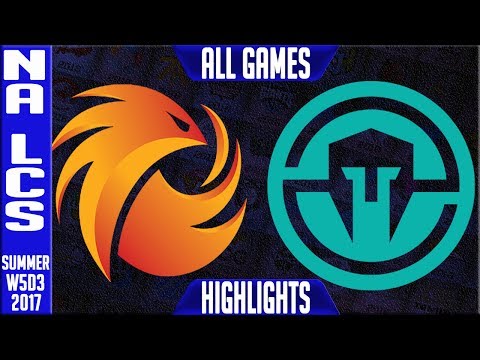 Phoenix1 vs Immortals ALL GAMES Highlights | NA LCS week 5 Summer 2017 | P1 vs IMT