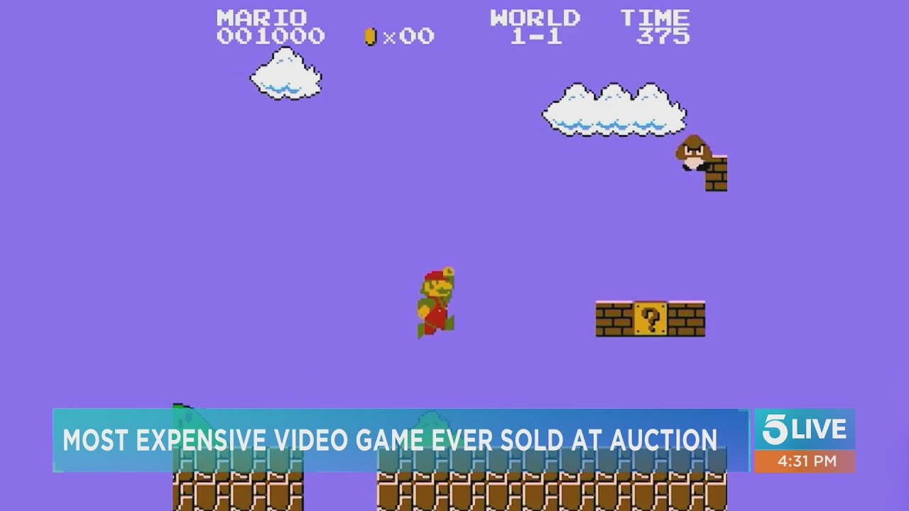 Rare Super Mario Bros. game sells for record $660,000 at auction