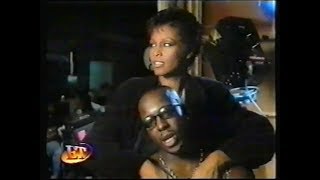 Whitney and Bobby on the set of their FEELIN INSIDE video shoot