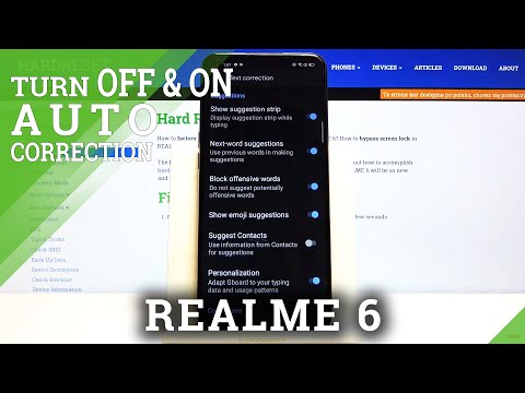 How to Enter Auto Correction Options in REALME 6 – Find Correction Settings