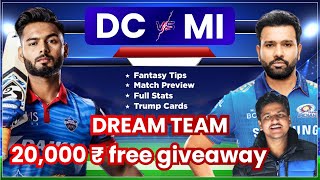 DC VS MI Dream11, DC vs MI Dream11: Match Preview, Stats, Playing11, Delhi vs Mumbai Dream11