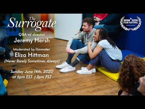 Thumbnail of the video: The Surrogate Q&A with Director Jeremy Hersh moderated by filmmaker Eliza Hittman