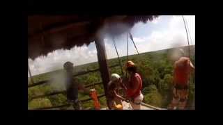 preview picture of video 'Mexico 2014 Snorkel Xtreme Zip Line Rappel'