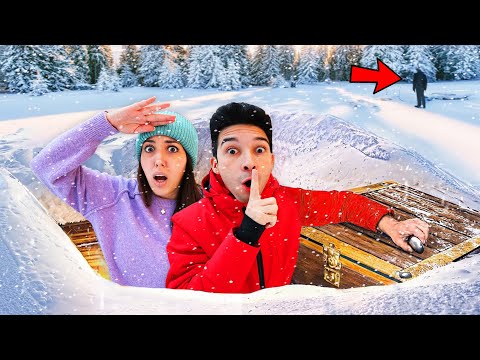 TROVA GLI INDIZI DEL TESORO NEL PERCORSO MISTERIOSO NELLA FORESTA SULLA NEVE! ❄️