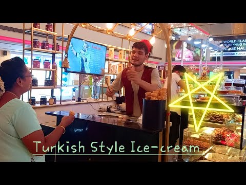 Turkish Style Ice-cream #expressavenue Mall Chennai #turkishicecream