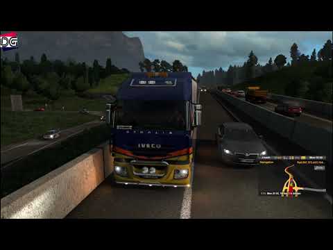 Iveco-stralis / heavy load / Euro Truck Simulator 2 1.35 gameplay