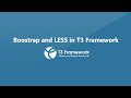 T3 Framework Video Tutorials Bootstrap LESS In T3 Framework