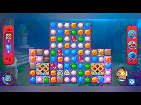 фишдом 2022  #  10864 уровень - прохождение без бустеров # Fishdom,   10864  level - no Boosters.