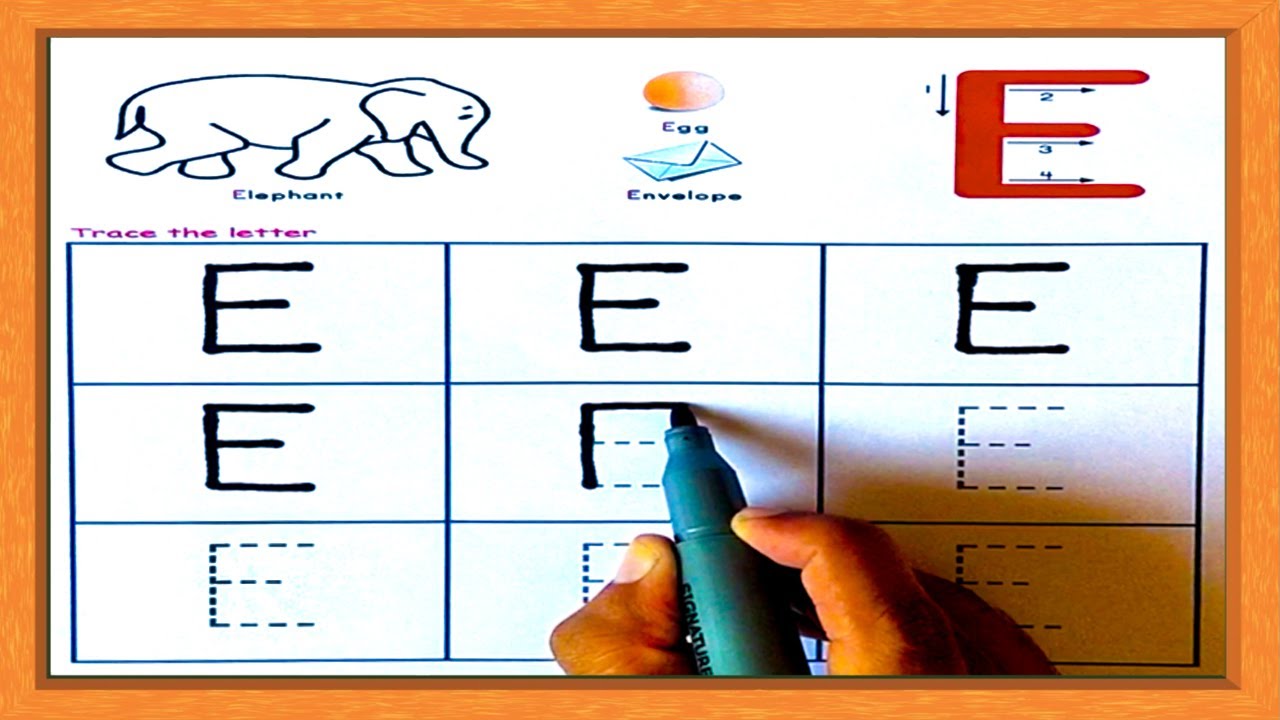 Tracing Letters For Kids | Tracing Letter E | Practice Writing Letter E | Tracing | Preschool Learn