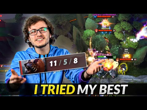 even Miracle- Can't carry this 1vs9 game - It's too hard