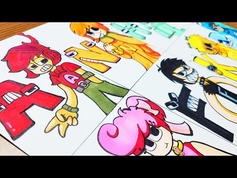 Drawing Alphabet Lore-Real Life / Humanized Alphabet Lore