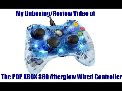 My Unboxing/Review Video of The PDP XBOX 360 Afterglow Wired Controller