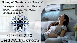 Spring AC Maintenance Checklist