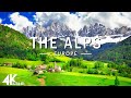 FLYING OVER ALPS (4K UHD) - RELAXING MUSIC ALONG WITH BEAUTI ..