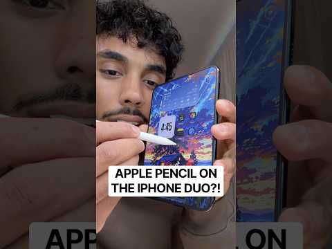 Using an APPLE PENCIL on the iPhone Duo?! #iphoneduo #applepencil #tech