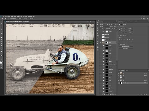 Time lapse COLORIZING a BLACK & WHITE Photo.  STEVE ORME, HOLLYWOOD BRANDS CANDY. Number ZERO.
