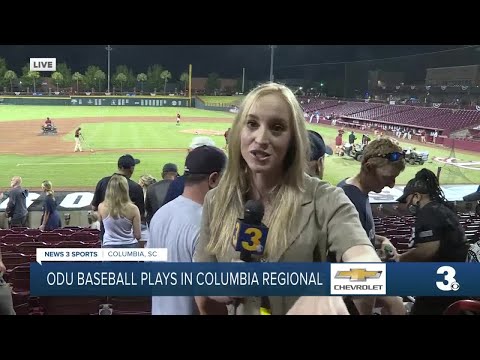 ODU baseball team rides the shoulders of Ryne Moore to claim 2-1 victory over South Carolina