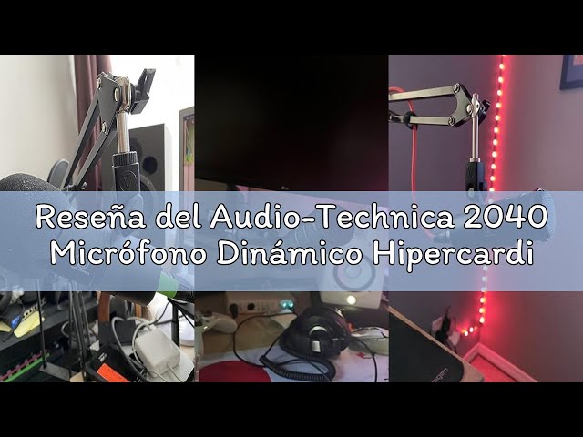 Vídeo relacionado con Audio-Technica 2040 Micrófono Dinámico Hipercardioide Para Podcast Negro