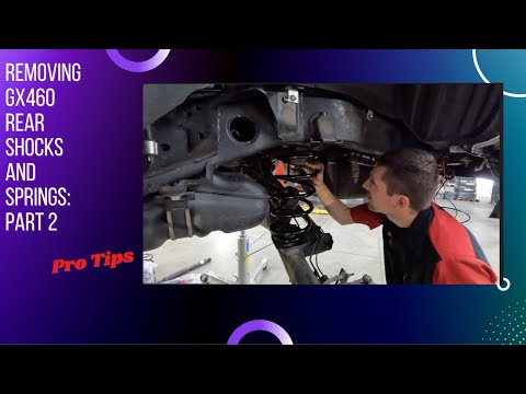 Part 2 Lexus GX460 Lift: REMOVING KDSS GX460 REAR SPRINGS and SHOCKS