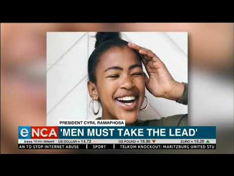 "Men must take the lead," President Cyril Ramaphosa