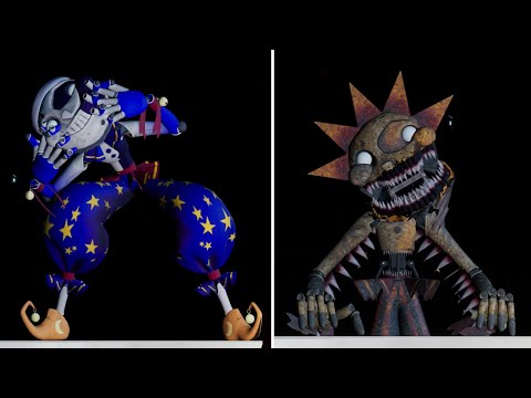Moon transforms into Evil Sun and eats Gregory - Five Nights at Freddy's: Security Breach