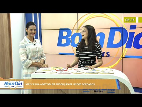 Mãe e filha trabalham na produção de belos bordados 08 11 2021