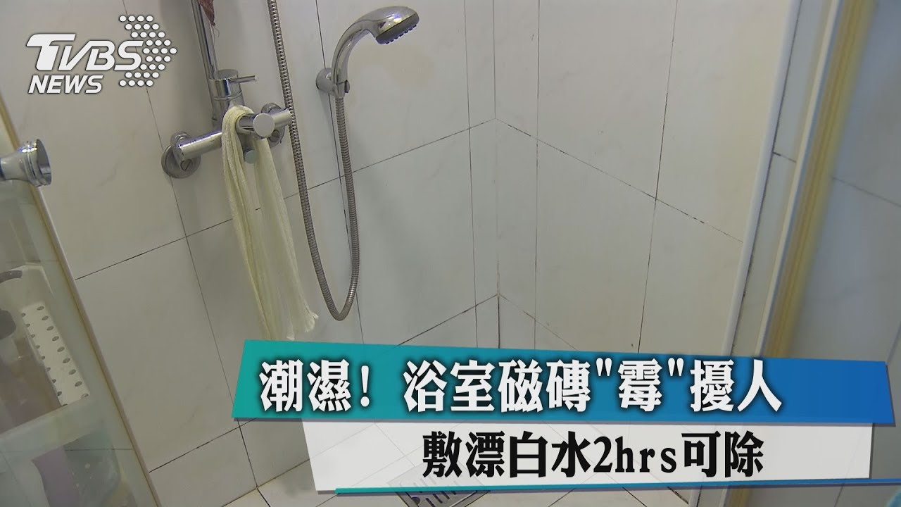 潮濕!浴室磁磚「霉」擾人 敷漂白水2小時可除