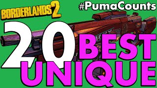 Top 20 Best Unique Guns and Weapons in Borderlands 2 #PumaCounts