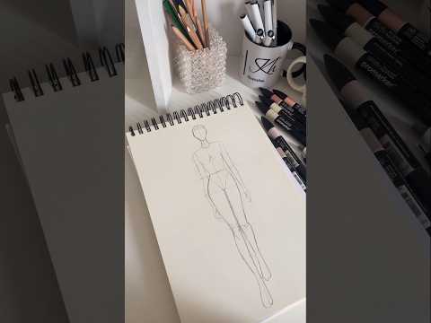 How to draw a figure for fashion designing#tutorial #fashion #design #shorts