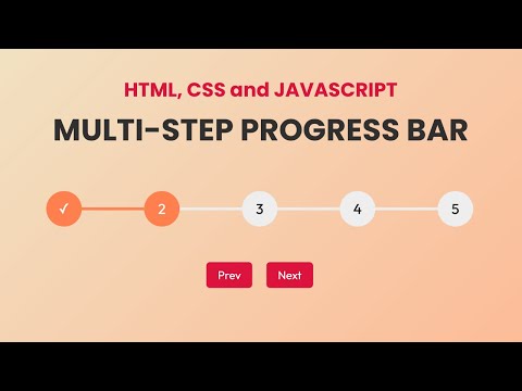 Multi Step Progress Bar In Html Css Javascript