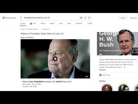 Fact Check: Footage Does NOT Show First President Bush Dying On Live TV -- He Lived For Decades...